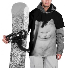 Накидка на куртку 3D с принтом Smile , 100% полиэстер |  | Тематика изображения на принте: cat | kitty | животные | киса | кот | котенок | котэ | кошка