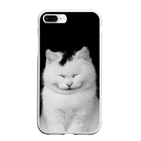 Чехол для iPhone 7Plus/8 Plus матовый с принтом Smile , Силикон | Область печати: задняя сторона чехла, без боковых панелей | Тематика изображения на принте: cat | kitty | животные | киса | кот | котенок | котэ | кошка