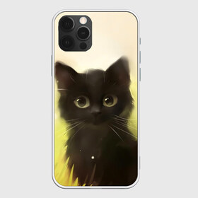 Чехол для iPhone 12 Pro Max с принтом Котик , Силикон |  | Тематика изображения на принте: cat | kitty | животные | киса | кот | котенок | котэ | кошка