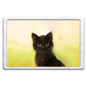 Магнит 45*70 с принтом Котик , Пластик | Размер: 78*52 мм; Размер печати: 70*45 | cat | kitty | животные | киса | кот | котенок | котэ | кошка