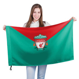 Флаг 3D с принтом Ливерпуль №1! , 100% полиэстер | плотность ткани — 95 г/м2, размер — 67 х 109 см. Принт наносится с одной стороны | fc | footbal club | liverpool | ливерпуль | футбольный клуб