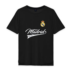 Мужская футболка хлопок Oversize с принтом Real Madrid - Classic 1902 , 100% хлопок | свободный крой, круглый ворот, “спинка” длиннее передней части | Тематика изображения на принте: 