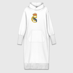 Платье удлиненное хлопок с принтом Real Madrid   RM CF (Classic) ,  |  | cf | real | real madrid | rn | мадрид | реал | футбол