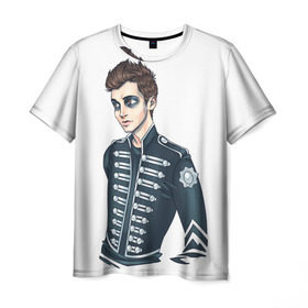 Мужская футболка 3D с принтом Jacket , 100% полиэфир | прямой крой, круглый вырез горловины, длина до линии бедер | 21 pilots