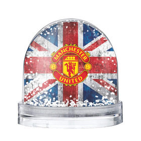 Снежный шар с принтом Manchester United №1! , Пластик | Изображение внутри шара печатается на глянцевой фотобумаге с двух сторон | manchester united | манчестер | юнайтед