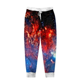 Мужские брюки 3D с принтом Млечный путь , 100% полиэстер | манжеты по низу, эластичный пояс регулируется шнурком, по бокам два кармана без застежек, внутренняя часть кармана из мелкой сетки | nebula | звезды | созвездие | туманность