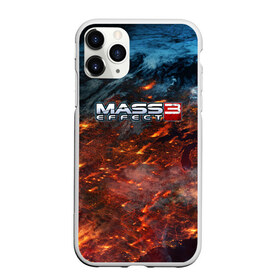 Чехол для iPhone 11 Pro матовый с принтом Mass Effect , Силикон |  | n7 | shepard | галактика | жнец | космос | масс | нормандия | планета | шепард | эффект