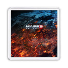 Магнит 55*55 с принтом Mass Effect , Пластик | Размер: 65*65 мм; Размер печати: 55*55 мм | n7 | shepard | галактика | жнец | космос | масс | нормандия | планета | шепард | эффект
