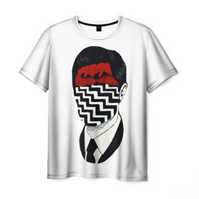 Мужская футболка 3D с принтом Твин Пикс , 100% полиэфир | прямой крой, круглый вырез горловины, длина до линии бедер | Тематика изображения на принте: twin peaks | дэвид линч | совы | твин пикс | чертовски хороший кофе