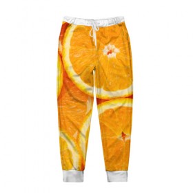 Мужские брюки 3D с принтом Апельсинка , 100% полиэстер | манжеты по низу, эластичный пояс регулируется шнурком, по бокам два кармана без застежек, внутренняя часть кармана из мелкой сетки | апельсин | свежесть | фрукт