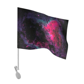 Флаг для автомобиля с принтом Загадочный космос , 100% полиэстер | Размер: 30*21 см | space | star | вселенная | звезды | космический | космос | созвездие