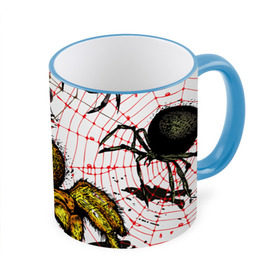 Кружка 3D с принтом Тарантул , керамика | ёмкость 330 мл | Тематика изображения на принте: spider | паук | паутина | тарантул
