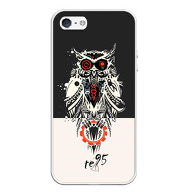 Чехол для iPhone 5/5S матовый с принтом Owl , Силикон | Область печати: задняя сторона чехла, без боковых панелей | three days grace