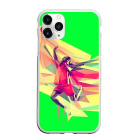 Чехол для iPhone 11 Pro матовый с принтом Баскетбол , Силикон |  | Тематика изображения на принте: баскетболист | бросок | мяч | прыжок