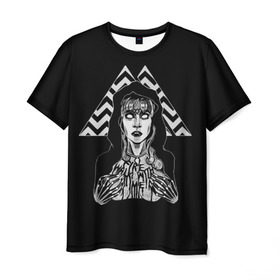 Мужская футболка 3D с принтом Twin Peaks , 100% полиэфир | прямой крой, круглый вырез горловины, длина до линии бедер | 