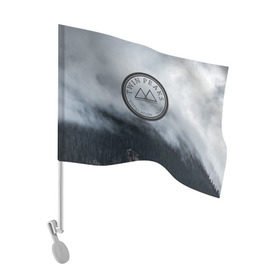 Флаг для автомобиля с принтом Twin Peaks , 100% полиэстер | Размер: 30*21 см | twin peaks | дэвид линч | лес | лора палмер | сова | твин пикс | туман