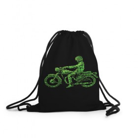 Рюкзак-мешок 3D с принтом Motorcycle , 100% полиэстер | плотность ткани — 200 г/м2, размер — 35 х 45 см; лямки — толстые шнурки, застежка на шнуровке, без карманов и подкладки | 3d | motorcycle | sport | мото | мотоспорт | мотоцикл | прикольные | спорт