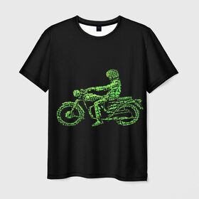Мужская футболка 3D с принтом Motorcycle , 100% полиэфир | прямой крой, круглый вырез горловины, длина до линии бедер | 3d | motorcycle | sport | мото | мотоспорт | мотоцикл | прикольные | спорт
