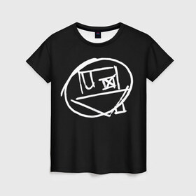 Женская футболка 3D с принтом Logo , 100% полиэфир ( синтетическое хлопкоподобное полотно) | прямой крой, круглый вырез горловины, длина до линии бедер | art | logo | music | the neighbourhood | лого | музыка | поп | рок
