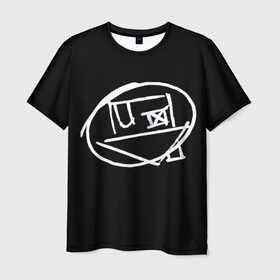 Мужская футболка 3D с принтом Logo , 100% полиэфир | прямой крой, круглый вырез горловины, длина до линии бедер | Тематика изображения на принте: art | logo | music | the neighbourhood | лого | музыка | поп | рок