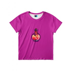 Детская футболка 3D с принтом Колба , 100% гипоаллергенный полиэфир | прямой крой, круглый вырез горловины, длина до линии бедер, чуть спущенное плечо, ткань немного тянется | кислота | колба | пробирка | химия