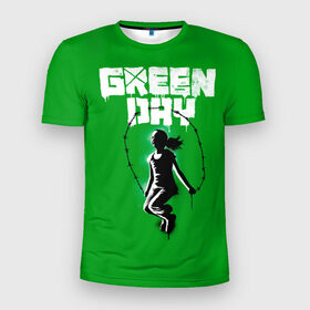 Мужская футболка 3D спортивная с принтом Green Day , 100% полиэстер с улучшенными характеристиками | приталенный силуэт, круглая горловина, широкие плечи, сужается к линии бедра | american idiot | green day | грин дей | грин дэй