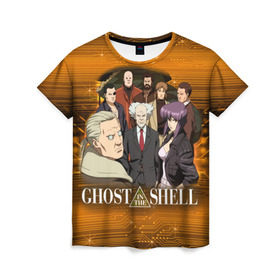 Женская футболка 3D с принтом Ghost In The Shell 17 , 100% полиэфир ( синтетическое хлопкоподобное полотно) | прямой крой, круглый вырез горловины, длина до линии бедер | 