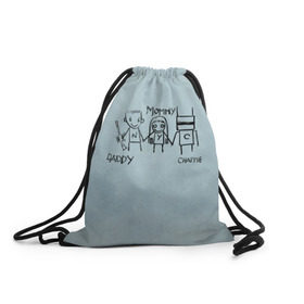 Рюкзак-мешок 3D с принтом Чаппи , 100% полиэстер | плотность ткани — 200 г/м2, размер — 35 х 45 см; лямки — толстые шнурки, застежка на шнуровке, без карманов и подкладки | antwoord | chappie | die | ninja | yolandi | йоланди | ниндзя | робот