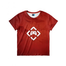 Детская футболка 3D с принтом Геймер , 100% гипоаллергенный полиэфир | прямой крой, круглый вырез горловины, длина до линии бедер, чуть спущенное плечо, ткань немного тянется | gamer