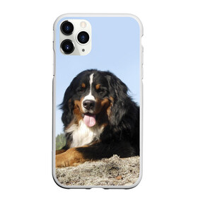 Чехол для iPhone 11 Pro матовый с принтом Бернский зенненхунд , Силикон |  | Тематика изображения на принте: голубое небо | друг человека | животное | красивая | милая | овчарка | пес | породистая собака | породы | прикольная | природа | рыжий | черный | щенок