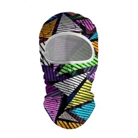 Балаклава 3D с принтом Fashion triangle , 100% полиэстер, ткань с особыми свойствами — Activecool | плотность 150–180 г/м2; хорошо тянется, но при этом сохраняет форму. Закрывает шею, вокруг отверстия для глаз кайма. Единый размер | 