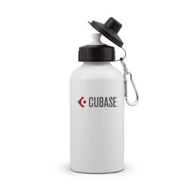 Бутылка спортивная с принтом Cubase , металл | емкость — 500 мл, в комплекте две пластиковые крышки и карабин для крепления | cubase