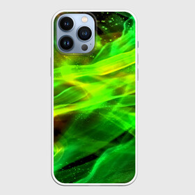 Чехол для iPhone 13 Pro Max с принтом Световые линии ,  |  | color | colour | glim | glow | light | lights | shine | society | world | абстракция | блеск | великолепие | волны | глянец | дым | зеленый свет | лоск | свет | сияние | солнечный свет