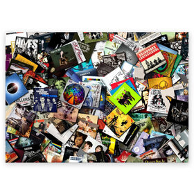 Поздравительная открытка с принтом Albums , 100% бумага | плотность бумаги 280 г/м2, матовая, на обратной стороне линовка и место для марки
 | music | rock | rock and roll | музыка | рок