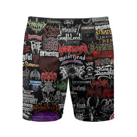 Мужские шорты 3D спортивные с принтом Hard Rock ,  |  | Тематика изображения на принте: music | rock | rock and roll | музыка | рок