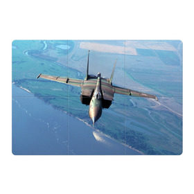 Магнитный плакат 3Х2 с принтом МиГ-31 , Полимерный материал с магнитным слоем | 6 деталей размером 9*9 см | самолет