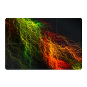 Магнитный плакат 3Х2 с принтом Цветные линии , Полимерный материал с магнитным слоем | 6 деталей размером 9*9 см | молния | пестрый | разноцветный