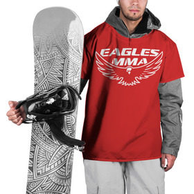 Накидка на куртку 3D с принтом Eagles mma , 100% полиэстер |  | maa | ufc | бои | бойцы | дагестан | единоборства | мма | орел | хабиб нурмагомедов
