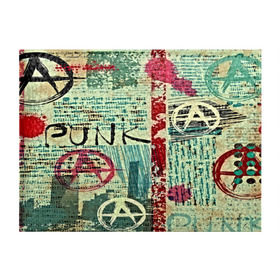 Обложка для студенческого билета с принтом Punk , натуральная кожа | Размер: 11*8 см; Печать на всей внешней стороне | анархия | панк | рок