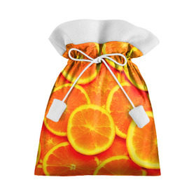 Подарочный 3D мешок с принтом Сочные апельсины , 100% полиэстер | Размер: 29*39 см | апельсин | летние | сочные | цитрус | яркие