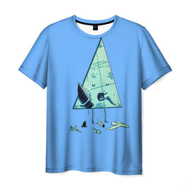 Мужская футболка 3D с принтом Бермудские острова , 100% полиэфир | прямой крой, круглый вырез горловины, длина до линии бедер | 
