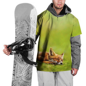 Накидка на куртку 3D с принтом Лисичка спит , 100% полиэстер |  | fox | животное | зверь | красивая | лес | лис | лиса | лисенок | лисица | лисичка | мех | патрикеевна | песец | плутовка | прикольная | природа | рыжая | рыжий цвет | сказка | хвост | хитрая | хищник