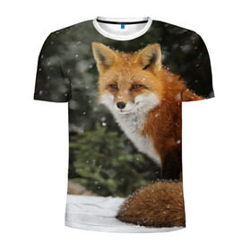 Мужская футболка 3D спортивная с принтом Лиса , 100% полиэстер с улучшенными характеристиками | приталенный силуэт, круглая горловина, широкие плечи, сужается к линии бедра | fox | животное | зверь | красивая | лес | лис | лиса | лисенок | лисица | лисичка | мех | патрикеевна | песец | плутовка | прикольная | природа | рыжая | рыжий цвет | сказка | хвост | хитрая | хищник