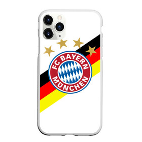 Чехол для iPhone 11 Pro Max матовый с принтом ФК Бавария , Силикон |  | bayern | bayern munchen | fc | football | munchen | бавария | германия | футбол | футбольные | футбольный клуб