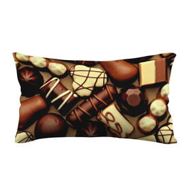 Подушка 3D антистресс с принтом Сладкие конфетки , наволочка — 100% полиэстер, наполнитель — вспененный полистирол | состоит из подушки и наволочки на молнии | 3d | десерт | еда | конфеты | много | пища | разные | сладкое | темный | фигуры | фон | форма | шоколад | яркие