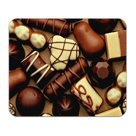 Коврик прямоугольный с принтом Сладкие конфетки , натуральный каучук | размер 230 х 185 мм; запечатка лицевой стороны | 3d | десерт | еда | конфеты | много | пища | разные | сладкое | темный | фигуры | фон | форма | шоколад | яркие