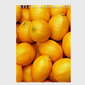 Скетчбук с принтом Лимончики , 100% бумага
 | 48 листов, плотность листов — 100 г/м2, плотность картонной обложки — 250 г/м2. Листы скреплены сверху удобной пружинной спиралью | 3d | витамин | еда | желтый | лето | лимон | много | пища | прикольные | сочные | фрукты | цитрус | яркие