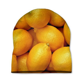 Шапка 3D с принтом Лимончики , 100% полиэстер | универсальный размер, печать по всей поверхности изделия | 3d | витамин | еда | желтый | лето | лимон | много | пища | прикольные | сочные | фрукты | цитрус | яркие