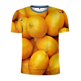 Мужская футболка 3D спортивная с принтом Лимончики , 100% полиэстер с улучшенными характеристиками | приталенный силуэт, круглая горловина, широкие плечи, сужается к линии бедра | 3d | витамин | еда | желтый | лето | лимон | много | пища | прикольные | сочные | фрукты | цитрус | яркие