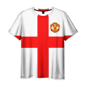 Мужская футболка 3D с принтом Manchester united , 100% полиэфир | прямой крой, круглый вырез горловины, длина до линии бедер | 3d | 3д | fc | manchester united | mu | англия | британия | игра | канониры | красные дьяволы | лондон | манчестер | мю | флаг | флаг британии | футбол | эмблема